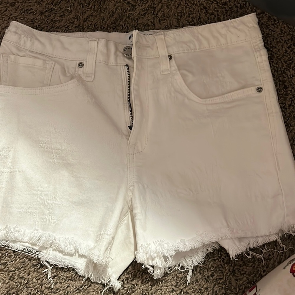 William rast white shorts